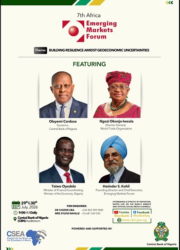 Cardoso, Okonjo-Iweala to Headline 7th Africa Emerging Markets Forum in Abuja